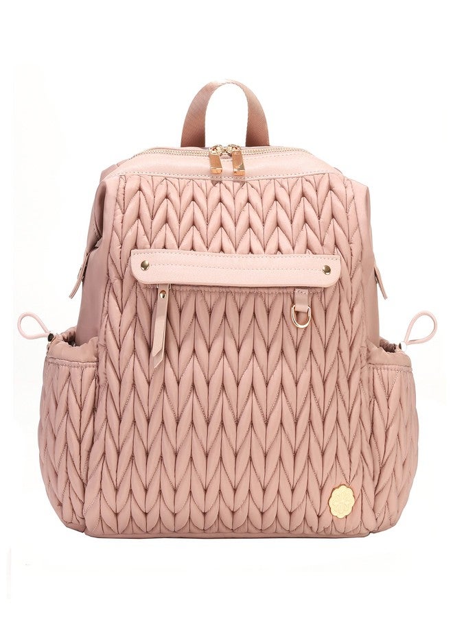 SEWBOO Small Backpack Purse,Mini Diaper Bag Backpack, Personal Item Travel Bag for Vacation with Multiple Straps(Dusty Rose) - Image 1